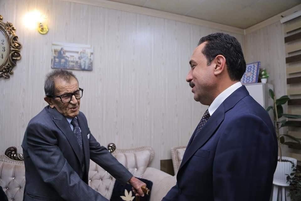 سەردانی پارێزگاری هەولێر بۆ لای هونەرمەند محمەد ئەحمەد ئەربیلی